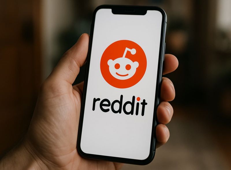 Smartphone mit Reddit